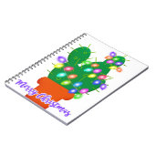 Carnet joyeux cactus de noël (Côté gauche)
