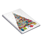 Carnet Joyeux cadeau d'arbre de la bibliothèque de Noël p (Côté Droit)
