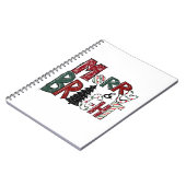 Carnet Joyeux cadeau de Noël et les feux (Côté gauche)