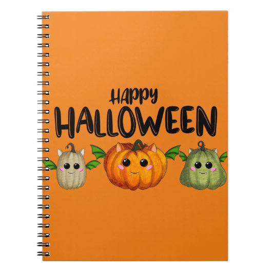 Carnet Joyeux citrouilles d'Halloween (Devant)