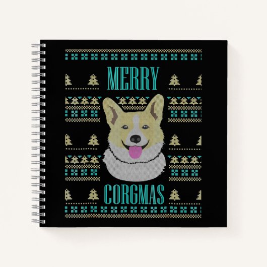 Carnet Joyeux Corgmas de Noël (Devant)
