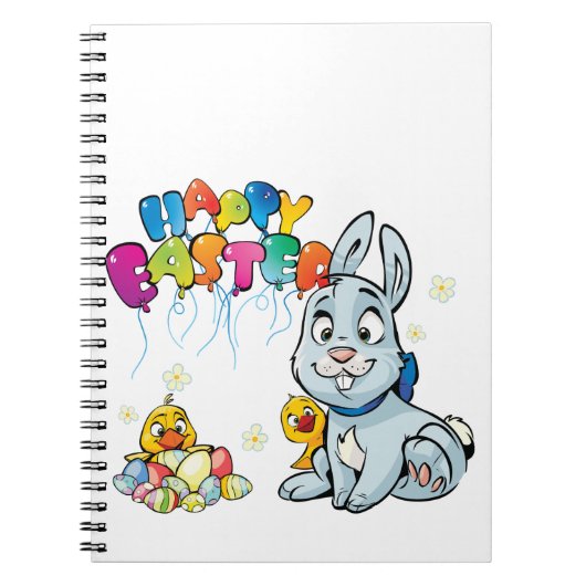 Carnet Joyeux dessin de Pâques (Devant)