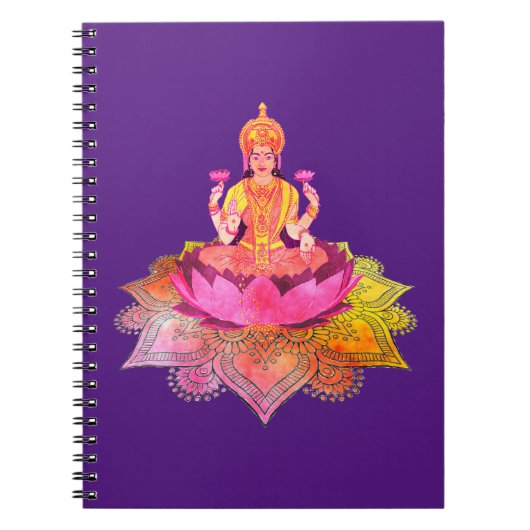 Carnet Joyeux Diwali - Deepalavi déesse Lakshmi 4 (Devant)