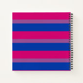 Carnet Joyeux drapeau bisexuel de fierté (Dos)