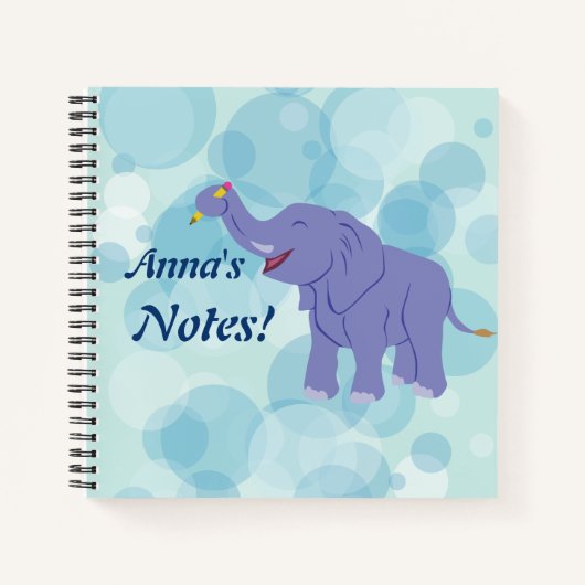 Carnet Joyeux éléphant (Devant)