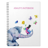 Carnet Joyeux éléphant de bébé (Devant)