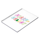Carnet Joyeux et brillant Colorful Arbre de Noël Festif (Côté gauche)