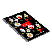Carnet Joyeux et brillant joli thème de Noël (Côté Droit)