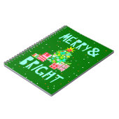 Carnet Joyeux et brillant sapin de Noël (Côté gauche)