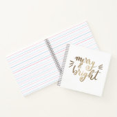 Carnet Joyeux et lumineux - or (Intérieur)