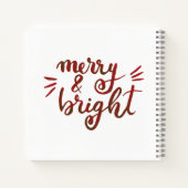 Carnet Joyeux et lumineux - rouge (Dos)