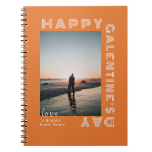 Carnet Joyeux Galentine's Day Photo Collage Couple