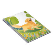 Carnet Joyeux Golden Retriever | Carte d'aquarelle (Côté Droit)