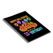 Carnet Joyeux Halloween 12ème anniversaire (Côté Droit)