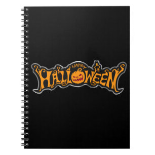Carnet Joyeux Halloween Citrouille à l'Oeil de Rubis Cadr