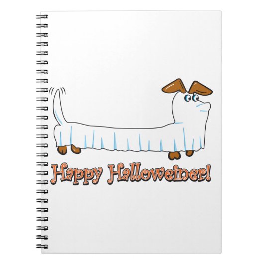 Carnet Joyeux Halloween Dachshund (Devant)