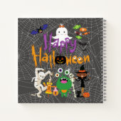 Carnet Joyeux Halloween Enfants mignonnes et Éffrayants (Dos)