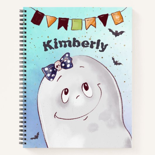 Carnet Joyeux Halloween Ghost (Devant)