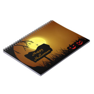 Carnet Joyeux Halloween Jack O Lantern Citrouilles