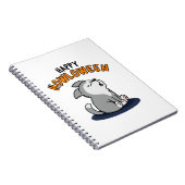 Carnet Joyeux Howloween Chien Drôle de jeu de mots  (Côté Droit)