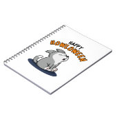 Carnet Joyeux Howloween drôle de jeu de mots sur les chie (Côté gauche)