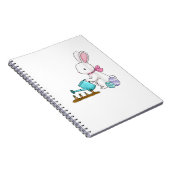 Carnet Joyeux jardin de Pâques lapin fêter les eas (Côté Droit)