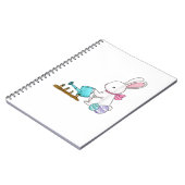 Carnet Joyeux jardin de Pâques lapin fêter les eas (Côté gauche)