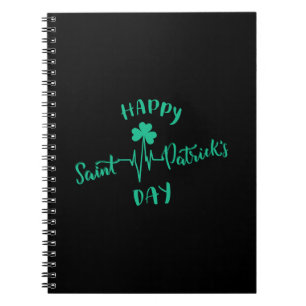 Carnet Joyeux Jour de la Saint Patrick Shamrock d'impulsi