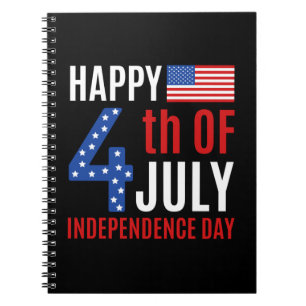 Carnet Joyeux Jour de l'Indépendance 4 juillet