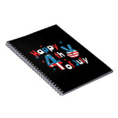 Carnet Joyeux Jour de l'Indépendance 4 juillet (Côté Droit)