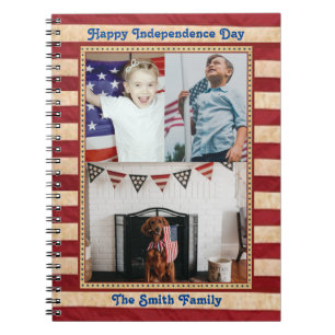 Carnet Joyeux Jour de l'Indépendance Personnalité patriot