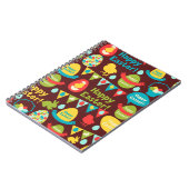 Carnet Joyeux jour de Pâques - Lapin Motif Et Oeufs Pâque (Côté gauche)