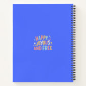 Carnet Joyeux, Joyeux, Libre, Motivationnel, Inspirationn (Dos)