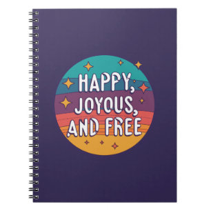 Carnet Joyeux, Joyeux, Libre, Motivationnel, Inspirationn