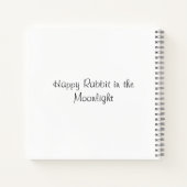 Carnet Joyeux lapin au clair de lune (Dos)