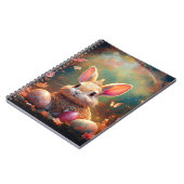 Carnet Joyeux lapin de Pâques avec oeufs de Pâques (Côté gauche)