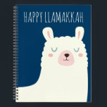 Carnet Joyeux Llamakkah Blue Hanoukka Llama Cute<br><div class="desc">Joyeux Llamakkah !</div>