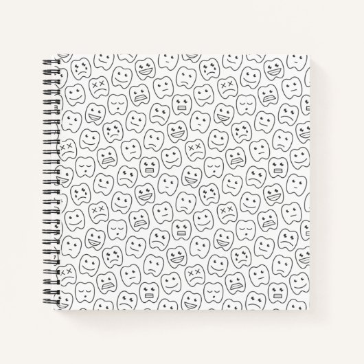 Carnet Joyeux Motif de dents (Devant)
