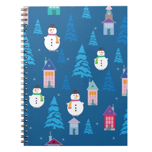Carnet Joyeux Motif de Noël (Devant)