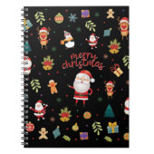 Carnet Joyeux Motif de Noël (Devant)