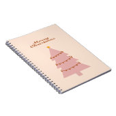 Carnet Joyeux Noël arbre rose (Côté Droit)