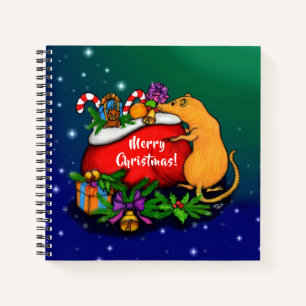Carnet Joyeux Noël avec Rat Prince