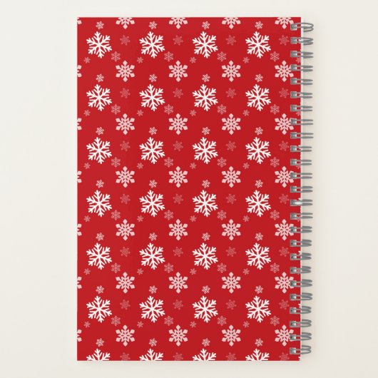 Carnet Joyeux Noël Bernese Mountain Dog Santa Hat (Verso)