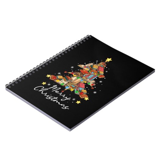 Carnet Joyeux Noël Bibliothèque Arbre Lecture Lover Li (Côté gauche)