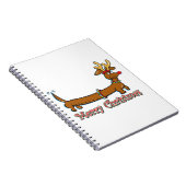 Carnet Joyeux Noël Dachshund (Côté Droit)