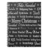 Carnet Joyeux Noël en différentes langues (Devant)
