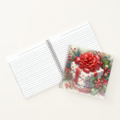 Carnet Joyeux Noël Floral Coquette Bow (Intérieur)