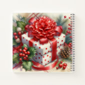 Carnet Joyeux Noël Floral Coquette Bow (Dos)