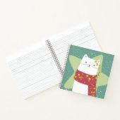Carnet Joyeux Noël : Illustration de chat (Intérieur)