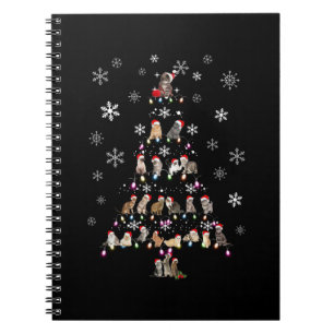 Carnet Joyeux Noël Joli sapin de Noël en chats